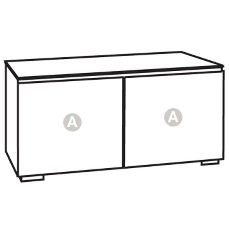 Salamander Miami 221 Double-Width AV Cabinet in Gloss White  / Black Glass | Best Salamander Miami 221 Double-Width AV Cabinet in Gloss White  / Black Glass | Salamander Miami 221 Double-Width AV Cabinet in Gloss White  / Black Glass Reviews | Audiolab Home Audio