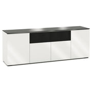 Salamander Designs Miami 345 in Gloss White / Black Glass | Best Salamander Designs Miami 345 in Gloss White / Black Glass | Salamander Designs Miami 345 in Gloss White / Black Glass Reviews | Audiolab Home Audio