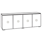 Salamander Designs Miami 347 in Gloss White / Black Glass | Best Salamander Designs Miami 347 in Gloss White / Black Glass | Salamander Designs Miami 347 in Gloss White / Black Glass Reviews | Audiolab Home Audio