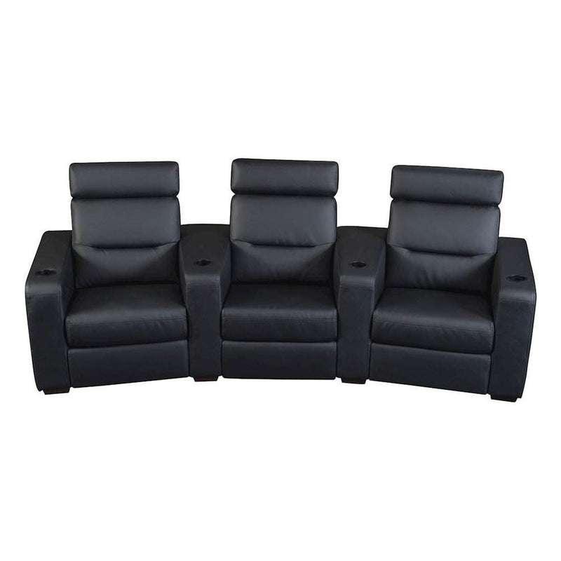 Salamander AV Basics TC3 3 Seat Curved Black Leather Motorized Reclining Home Theater Seating | Best Salamander AV Basics TC3 3 Seat Curved Black Leather Motorized Reclining Home Theater Seating | Salamander AV Basics TC3 3 Seat Curved Black Leather Motorized Reclining Home Theater Seating Reviews | Audiolab Home Audio