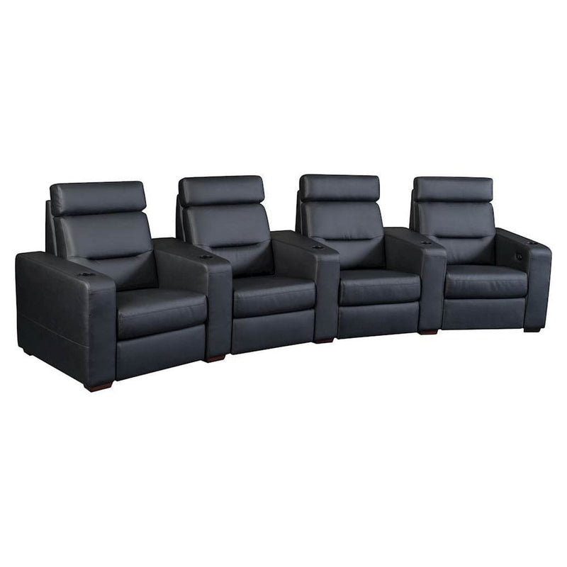 Salamander AV Basics TC3 4 Seat Curved Black Leather Motorized Reclining Home Theater Seating | Best Salamander AV Basics TC3 4 Seat Curved Black Leather Motorized Reclining Home Theater Seating | Salamander AV Basics TC3 4 Seat Curved Black Leather Motorized Reclining Home Theater Seating Reviews | Audiolab Home Audio
