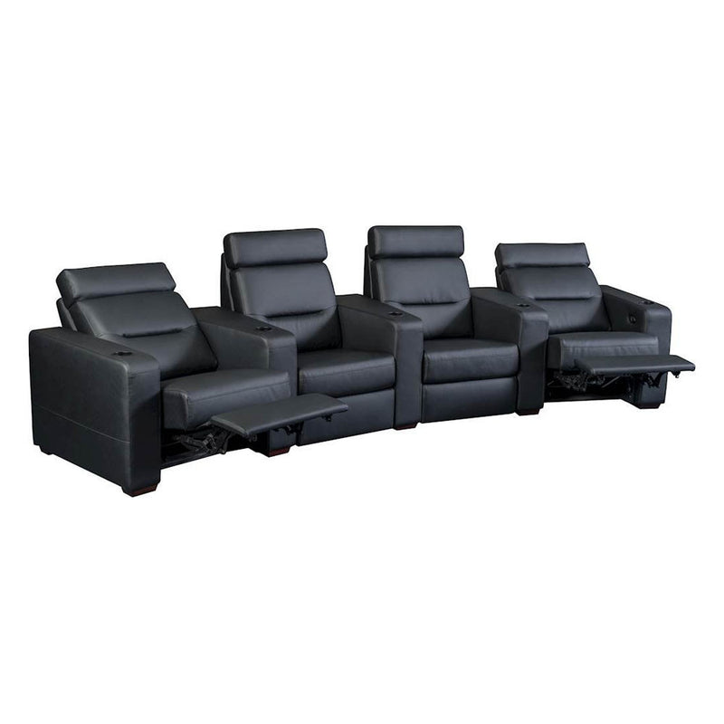 Salamander AV Basics TC3 4 Seat Curved Black Leather Motorized Reclining Home Theater Seating | Best Salamander AV Basics TC3 4 Seat Curved Black Leather Motorized Reclining Home Theater Seating | Salamander AV Basics TC3 4 Seat Curved Black Leather Motorized Reclining Home Theater Seating Reviews | Audiolab Home Audio