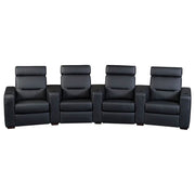 Salamander AV Basics TC3 4 Seat Curved Black Leather Motorized Reclining Home Theater Seating | Best Salamander AV Basics TC3 4 Seat Curved Black Leather Motorized Reclining Home Theater Seating | Salamander AV Basics TC3 4 Seat Curved Black Leather Motorized Reclining Home Theater Seating Reviews | Audiolab Home Audio