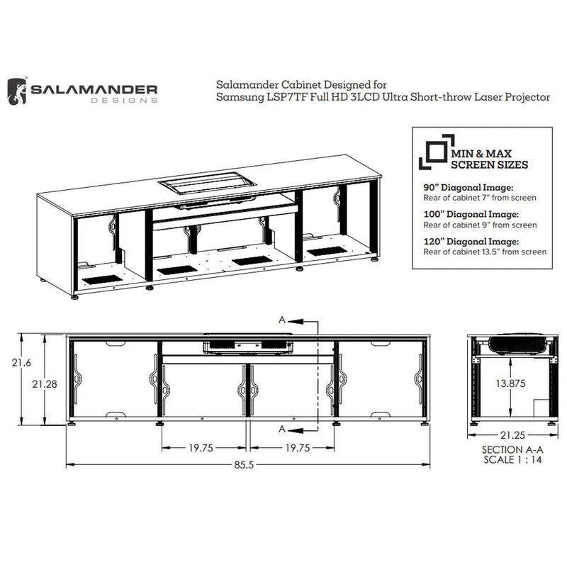 Salamander Designs US Projector Cabinet For Use With Samsung SP-LSP7TF | Best Salamander Designs US Projector Cabinet For Use With Samsung SP-LSP7TF | Salamander Designs US Projector Cabinet For Use With Samsung SP-LSP7TF Reviews | Audiolab Home Audio