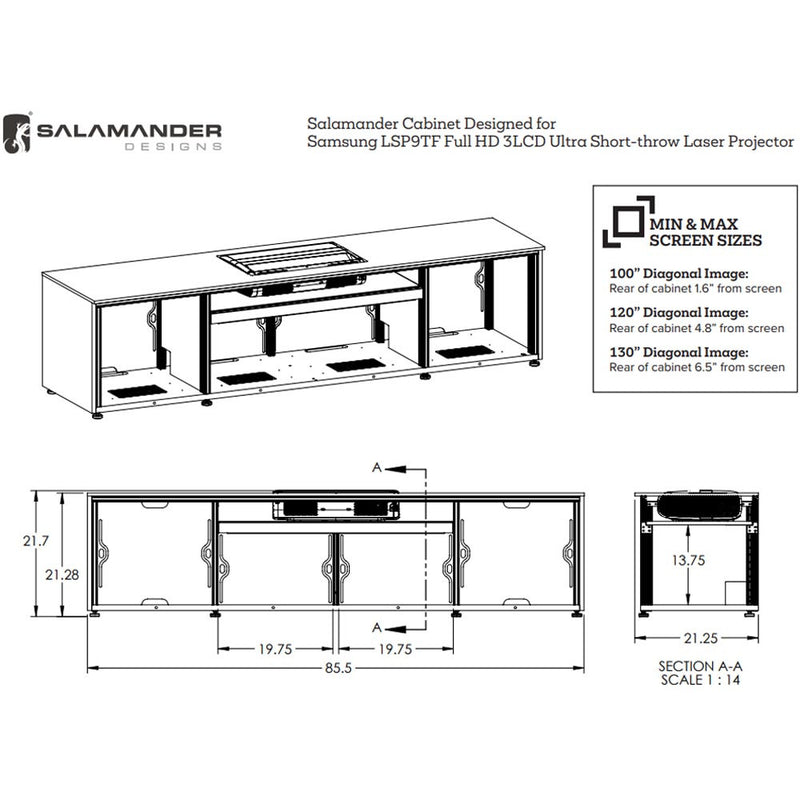 Salamander Designs US Projector Cabinet For Use With Samsung SP-LSP9TF | Best Salamander Designs US Projector Cabinet For Use With Samsung SP-LSP9TF | Salamander Designs US Projector Cabinet For Use With Samsung SP-LSP9TF Reviews | Audiolab Home Audio