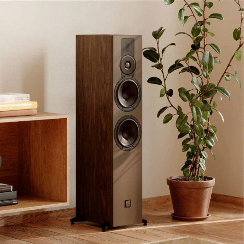 Dali Sonik 5 Floorstanding Loudspeaker in Walnut (Pair) Lifestyle - Audiolab
