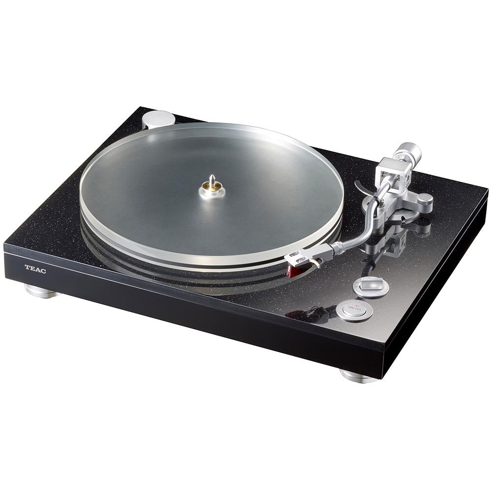 TEAC TN-5BB Manual Belt-Drive Turntable With Balanced Outputs, SAEC Tonearm in Hybrid Marble Black Plinth