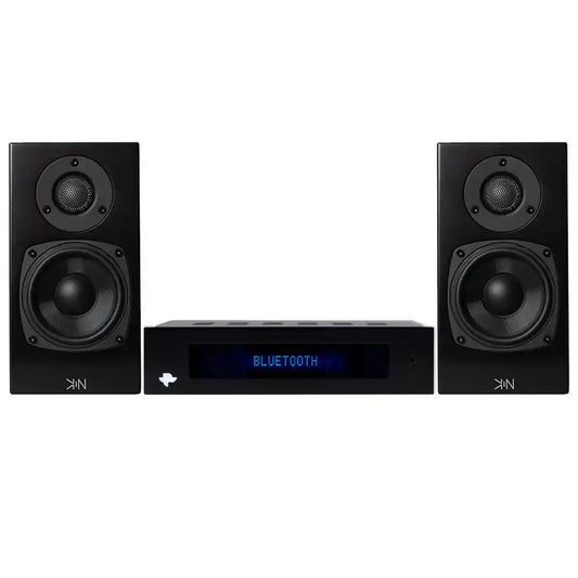 Totem KIN AMP Stereo Amplifier and KIN ONE Bookshelf Speaker 2 Channel Set