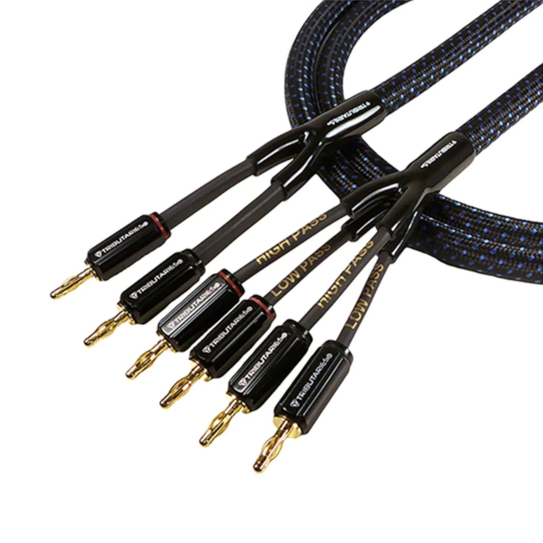 Tributaries Series 4 Bi-Wire Speaker Cable (Banana Plug) - 8ft - Audiolab