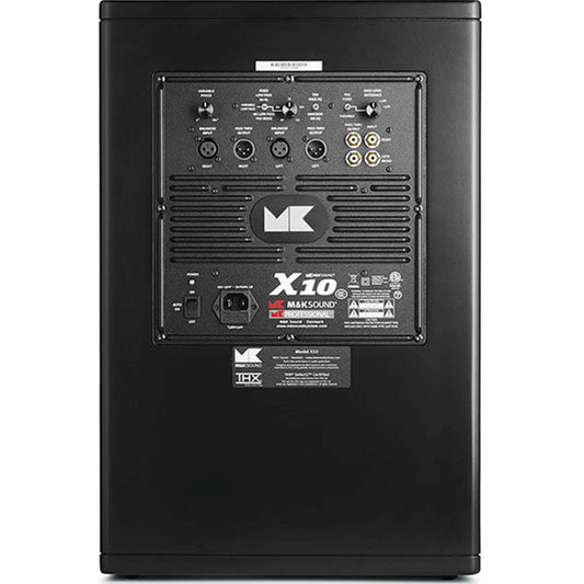 M&K Sound X10 THX Ultra2 Subwoofer in Black Rear Panel - Audiolab
