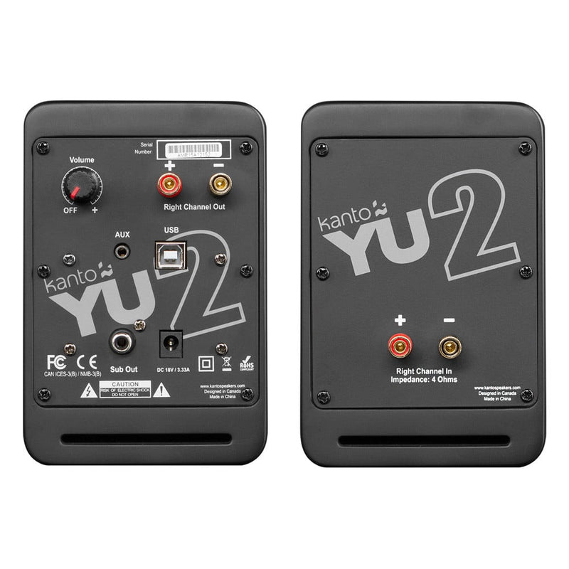Kanto YU2 Powered Speaker (pair) | Best Kanto YU2 Powered Speaker (pair) | Kanto YU2 Powered Speaker (pair) Reviews | Audiolab Home Audio